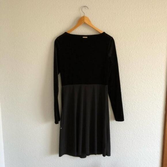 MICHAEL Michael Kors Black Matte/Velvet Dress NWT - Picture 4 of 8